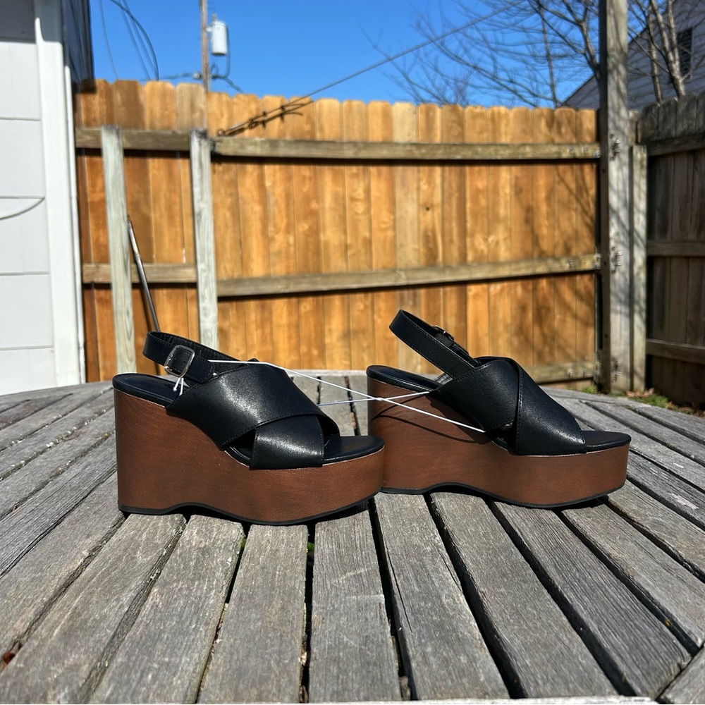 Women's Naomi Wood Wedge Heels with Memory Foam Insole Universal Thread size 6.5